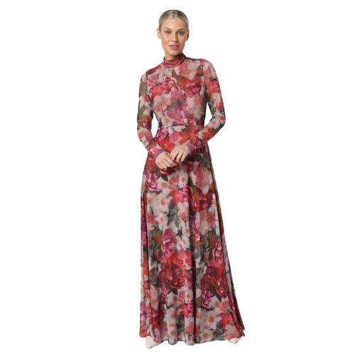 KACHEL Savannah Mesh Maxi Dress